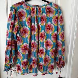 Antik Batik Blouse floral women size Large